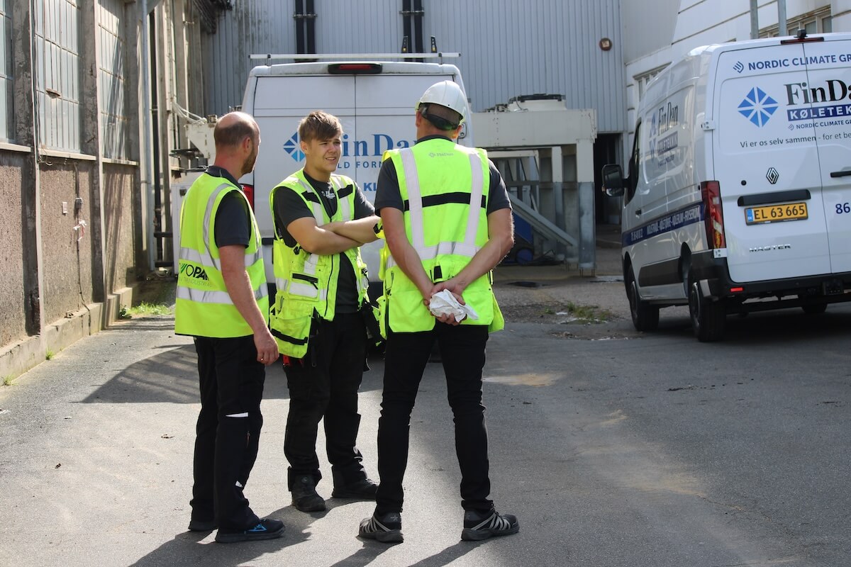 Findan direktør, lærling og svend